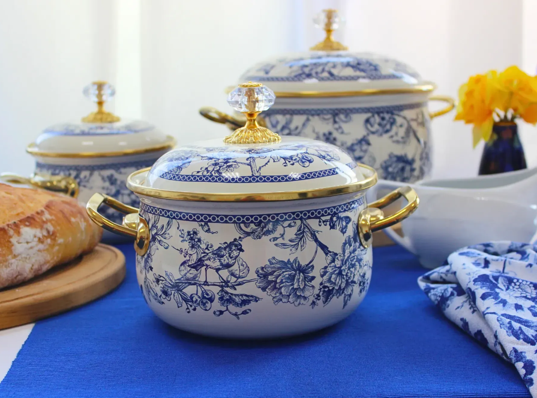 Каструля емальована BUTTERFLY Elmani з кришкою 2,1 л 16 см (763-027) - фото 4