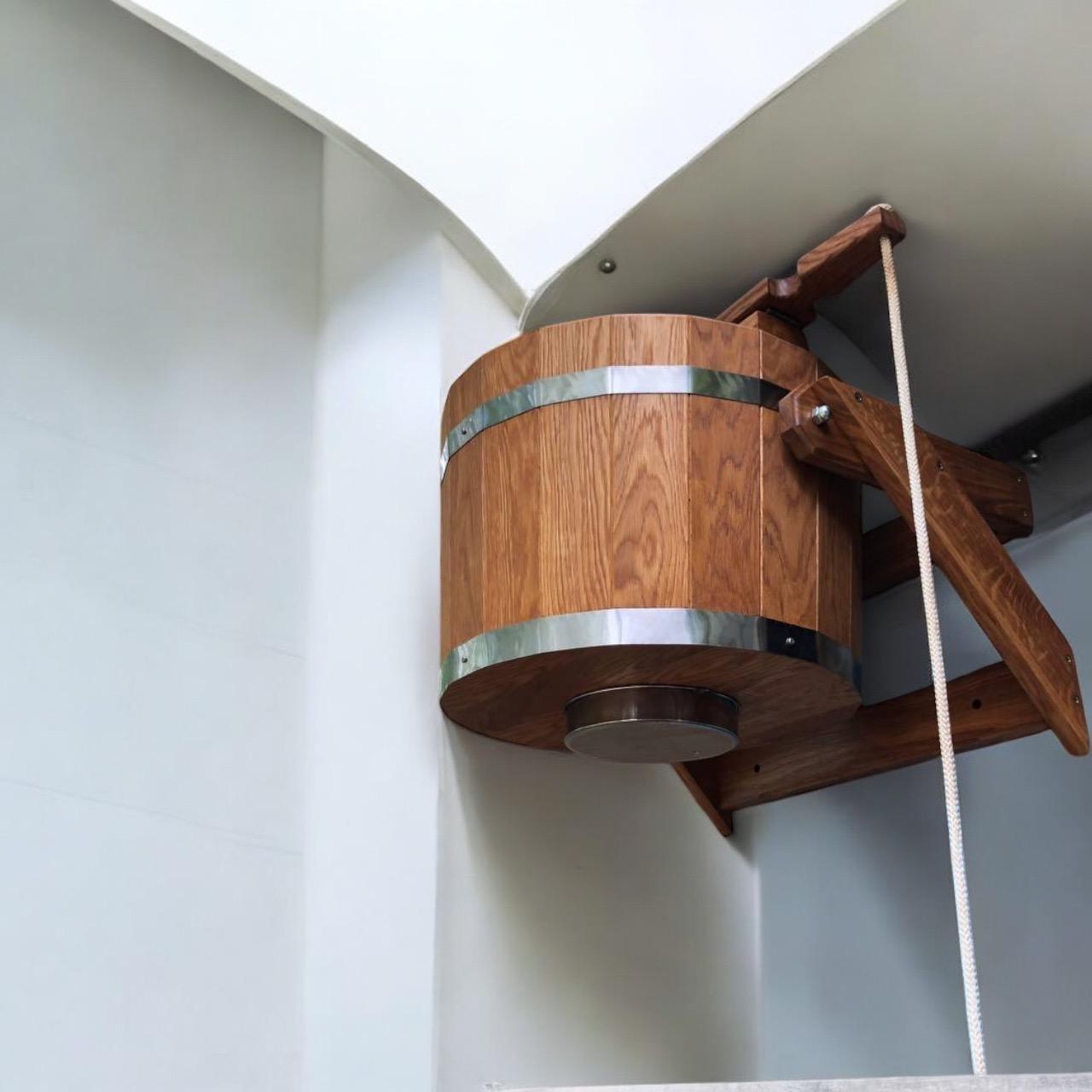 Ведро-водопад Ливень дубовый с пластиковой вставкой 30 л