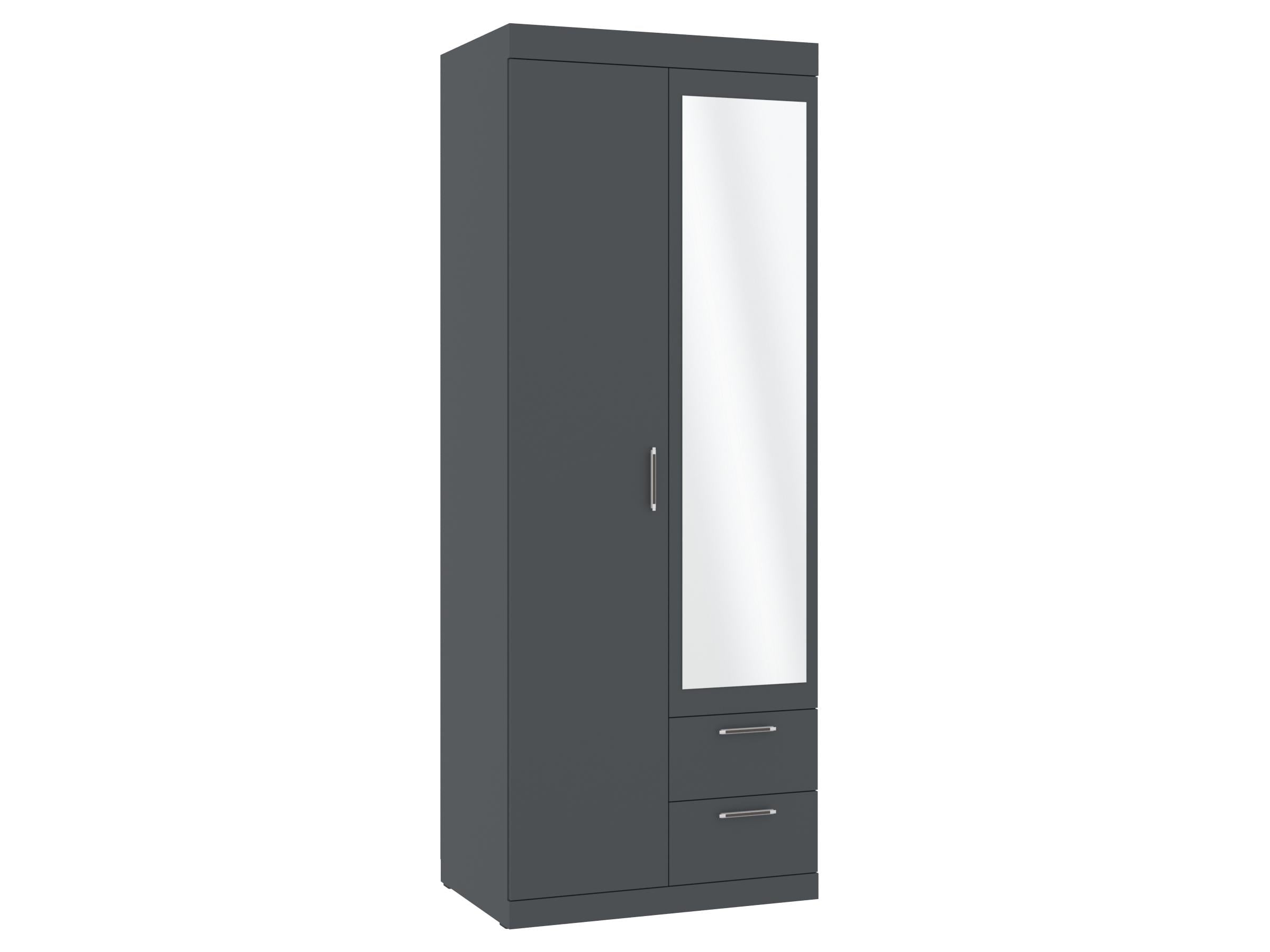 Шкаф гардеробный PEHOTIN Ш-2 Моника 80х53,6х210 см Антрацит (PN-102134) Шкаф гардеробный PEHOTIN Ш-2 Моника 80х53,6х210 см Антрацит (PN-102134)