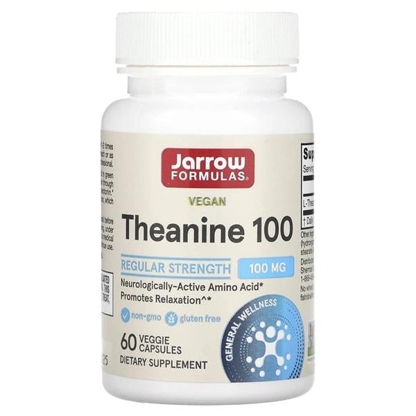 Теанин Jarrow Formulas Theanine 100 мг 60 Veg Caps