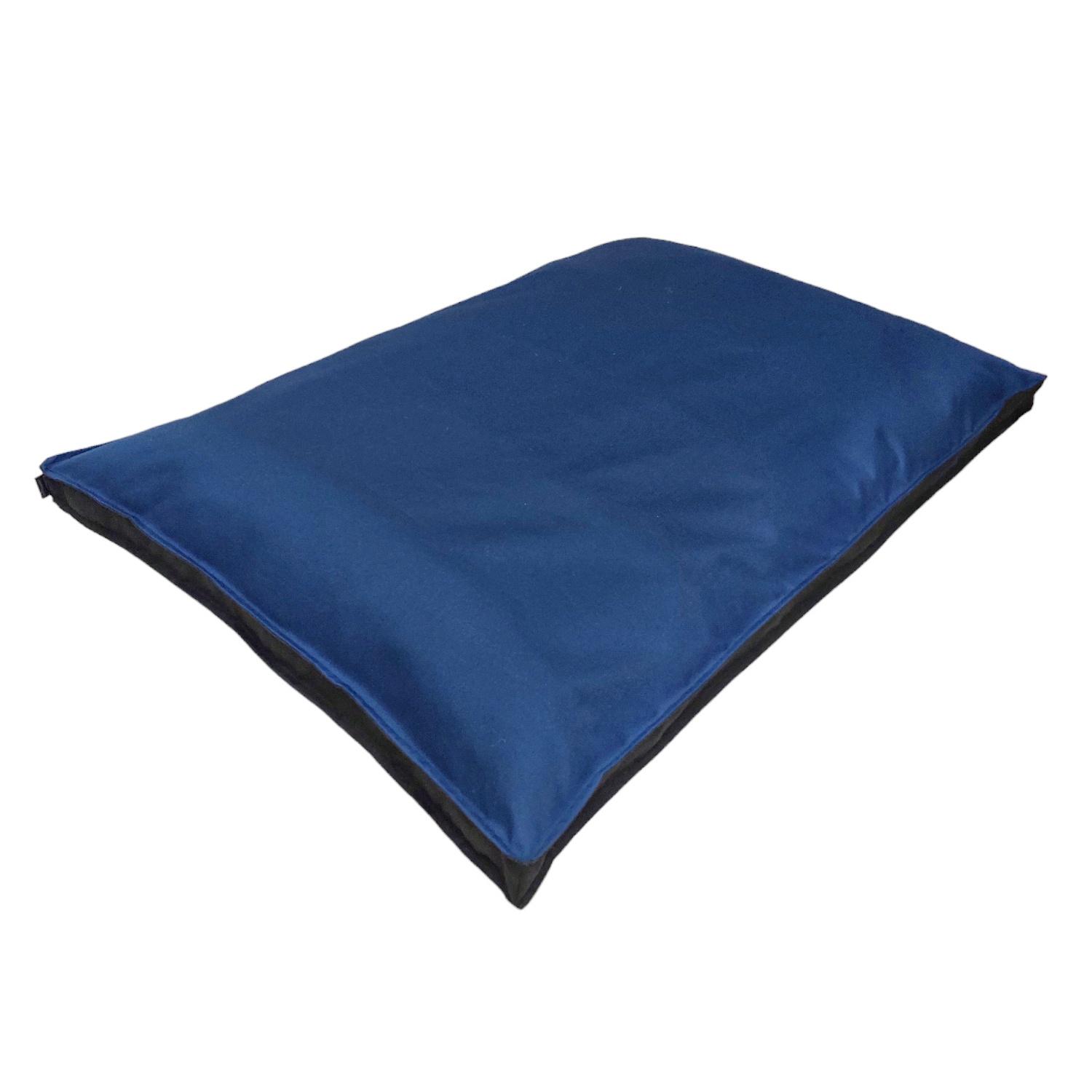 Лежак для собак двосторонній Huge and Tiny Waterproof 120x80x6 см Синій з чорним (8545)