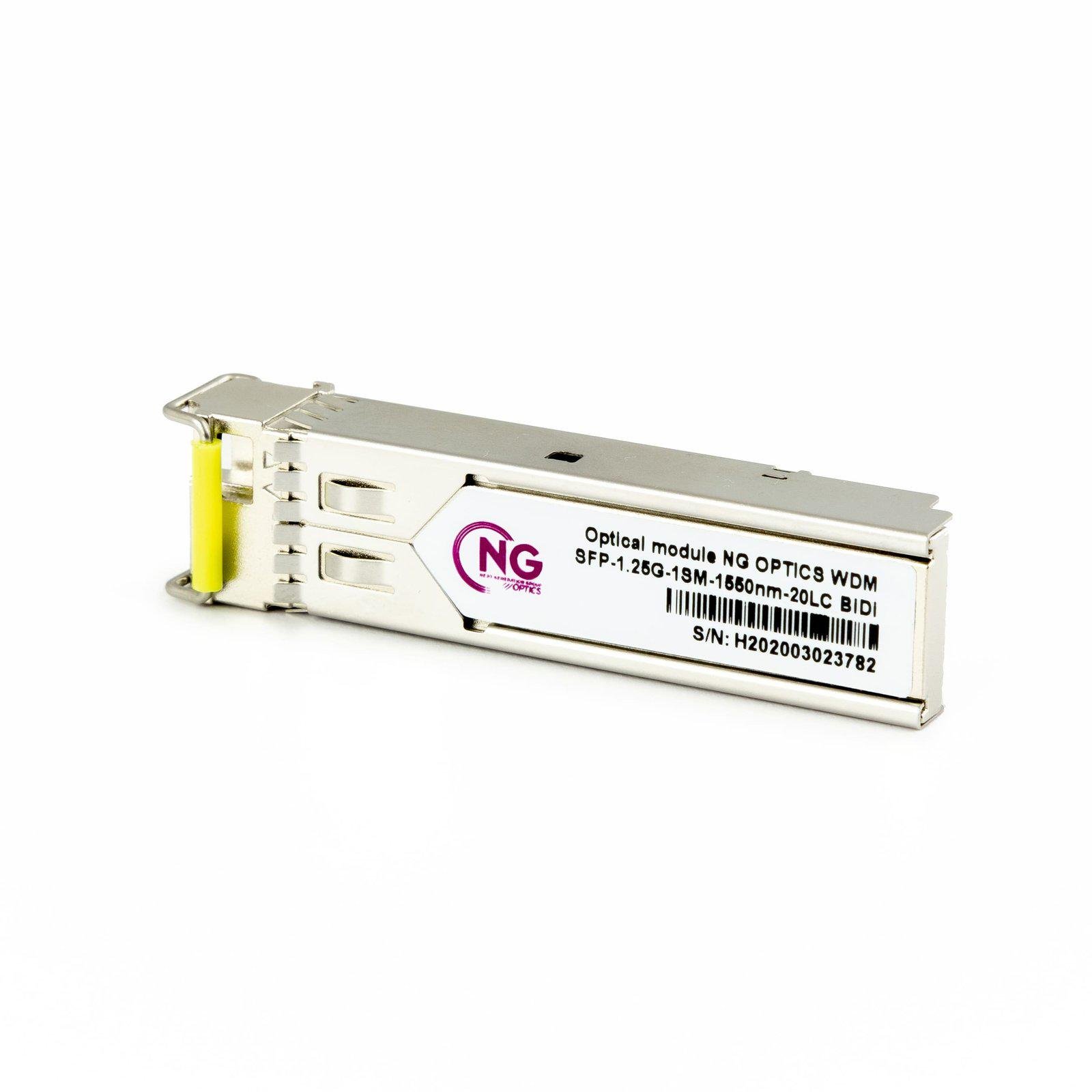 Модуль оптичний NG OPTICS WDM SFP-1,25G-1SM-1550nm-20LC (4642)