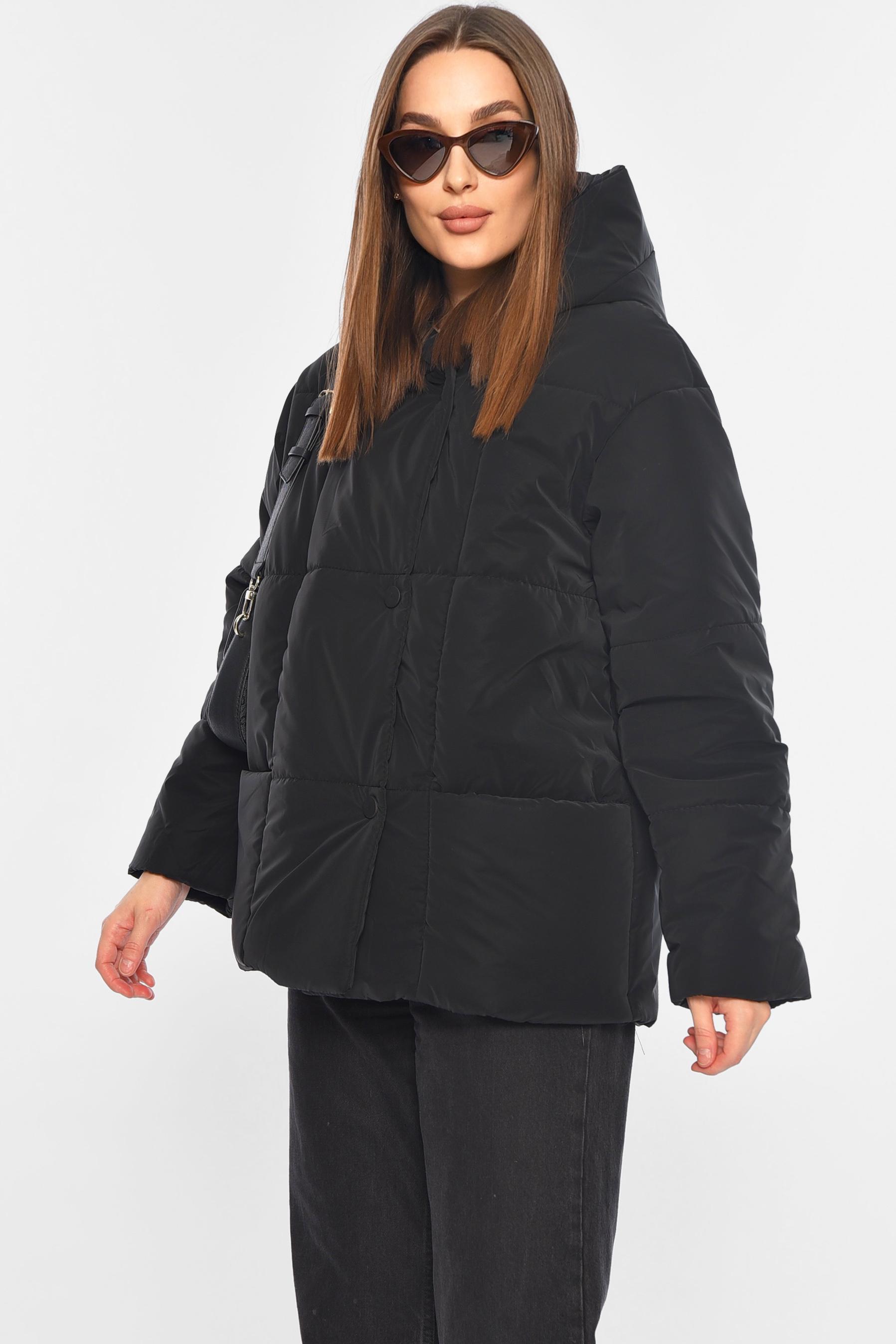 Куртка жіноча демісезонна L Чорний (196411) - фото 2 Куртка жіноча демісезонна L Чорний (196411) - фото 2