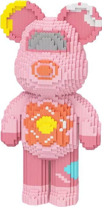 Конструктор 3D Magic Blocks SHLab BB-05 BearBrick Pink Dessert 8000 деталей 45 см (37444)