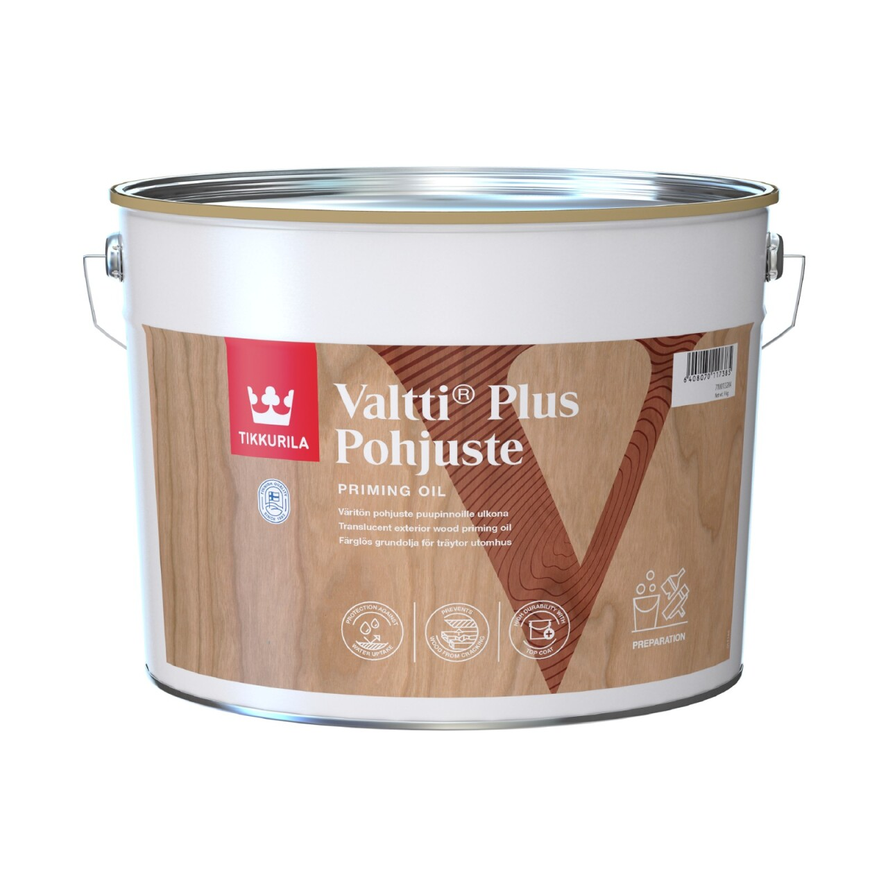 Масло грунтовочное для дерева TIKKURILA Valtti Plus Primer 0,9 л (2957530839)