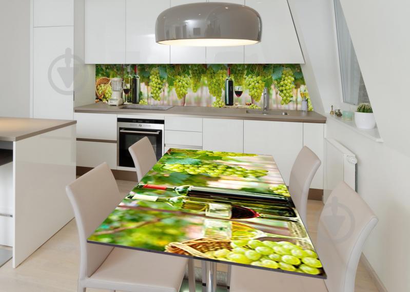 Наклейка 3Д виниловая на стол Zatarga «Богатство вкуса» 650х1200 мм для домов, квартир, столов, кофейн, кафе