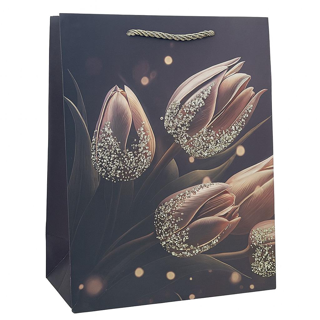 Пакет подарочный бумажный Tulips L 31х40х12 см (R34714-L)