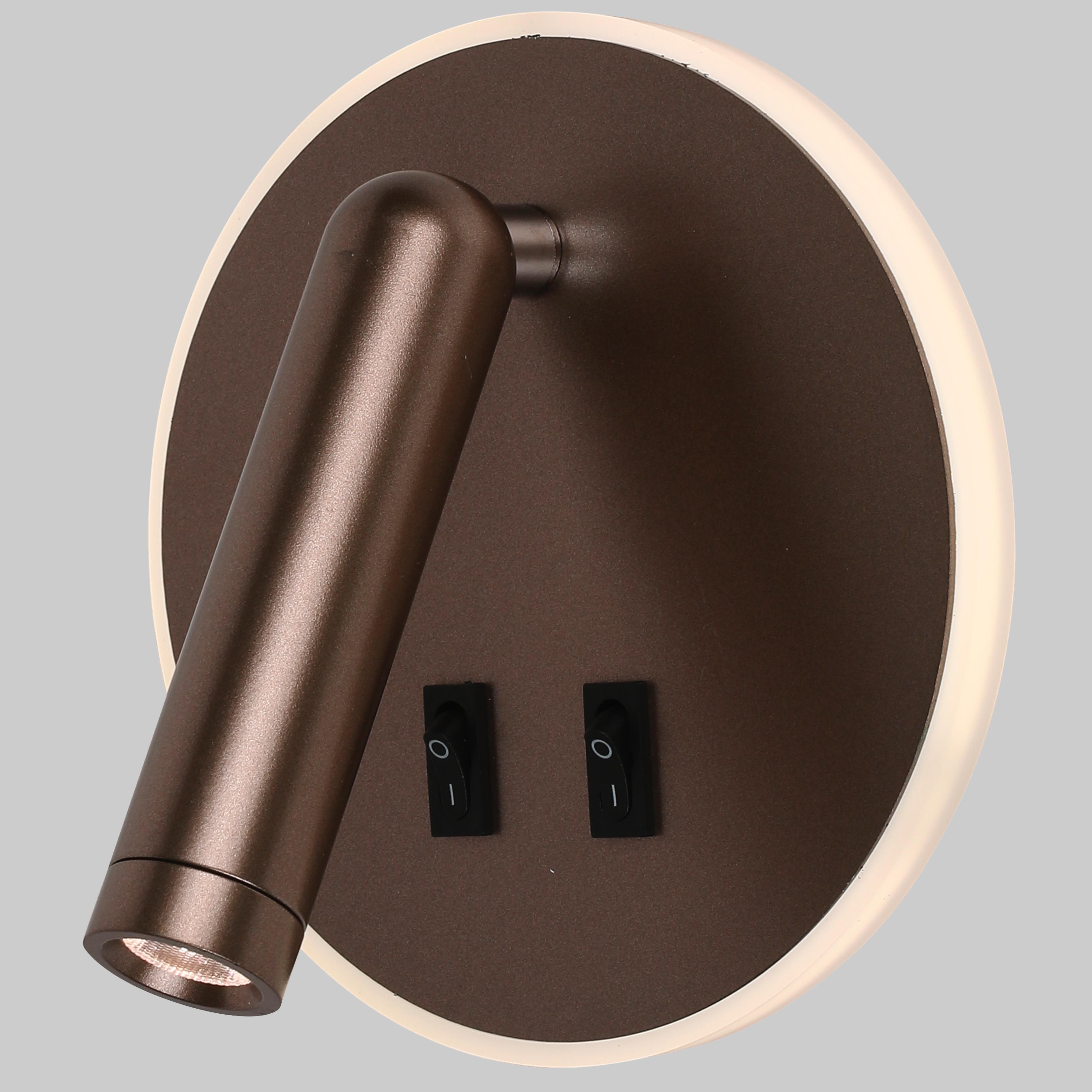 Бра світлодіодне приліжкове Коричневий (806-V306R CF) - фото 1 Бра світлодіодне приліжкове Коричневий (806-V306R CF) - фото 1