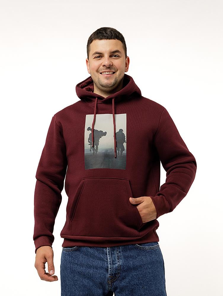 Худі чоловіче ЦБ-00226203 р. 46 Маджента (SKT000923897)