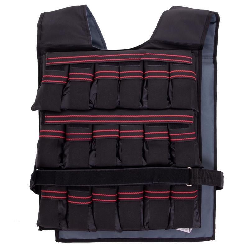 Жилет обважювач с регулировкой веса Zelart SP-Planeta TA-4799-18 18 кг Чорний (DR003565) - фото 4 Жилет обважювач с регулировкой веса Zelart SP-Planeta TA-4799-18 18 кг Чорний (DR003565) - фото 4