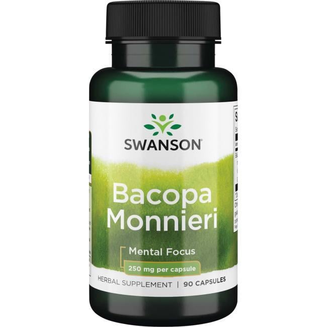 Екстракт Бакопа Моньє Swanson Bacopa Monnieri Extract 250 мг 90 капсул (SWH145) - фото 1 Екстракт Бакопа Моньє Swanson Bacopa Monnieri Extract 250 мг 90 капсул (SWH145) - фото 1