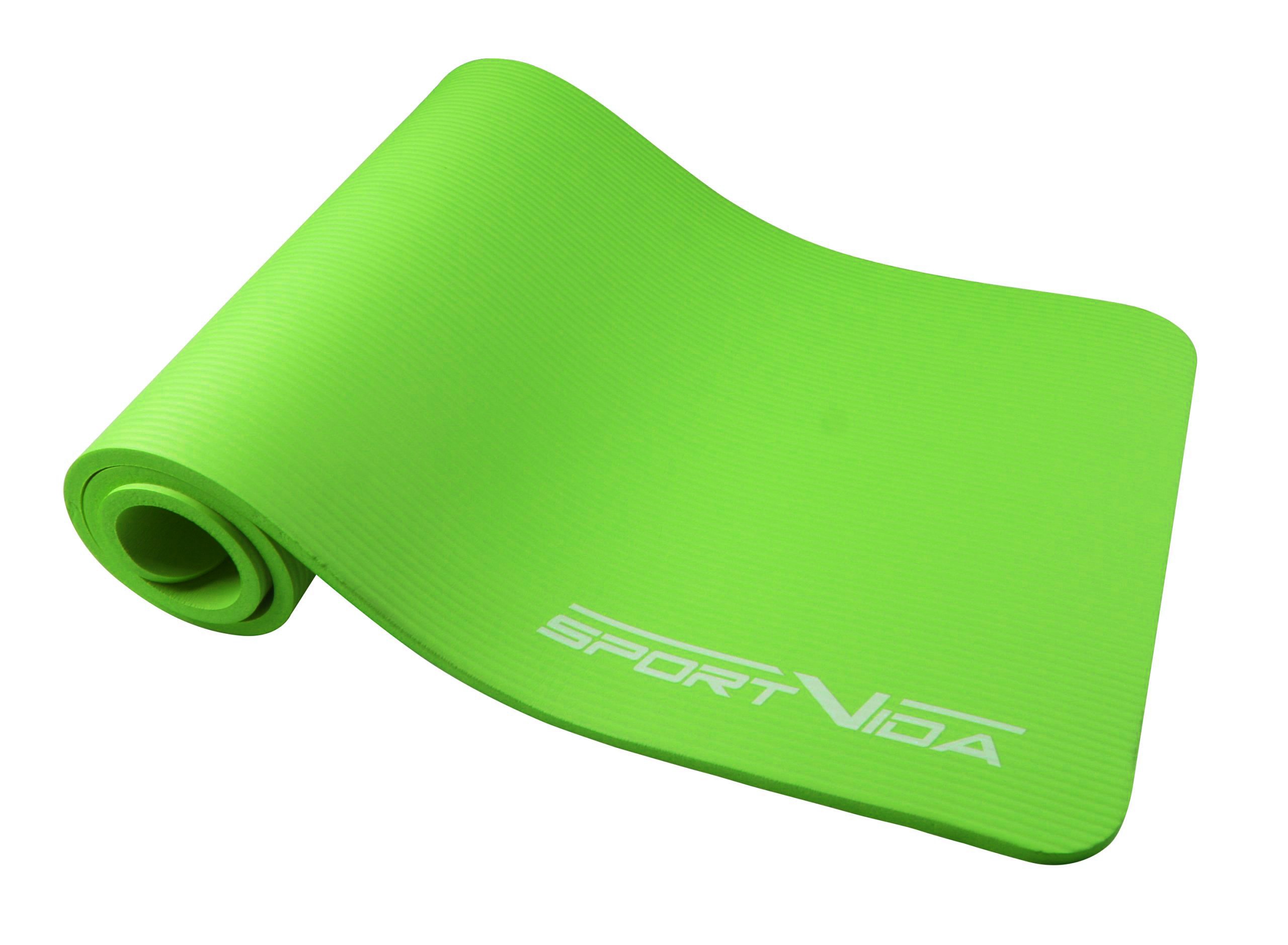 Килимок для йоги та фітнесу SportVida NBR 1 см SV-HK0248 Green