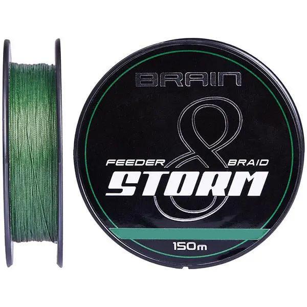 Шнур Brain Storm 8X 0,06 мм 8lb/3,8 кг 150 м Green (1860062270)