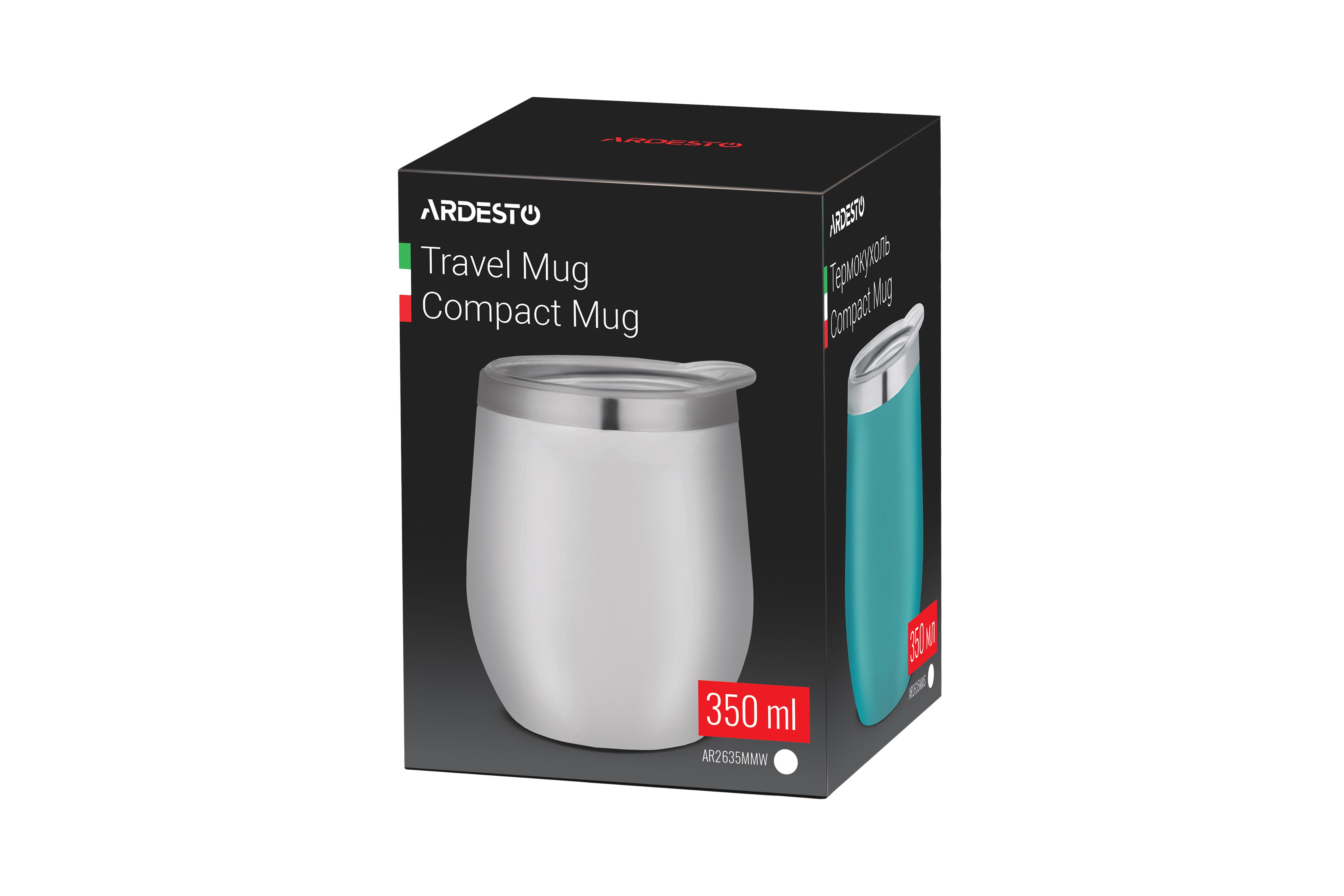 Термокружка Ardesto Compact Mug 350 мл Белый (25593) - фото 5