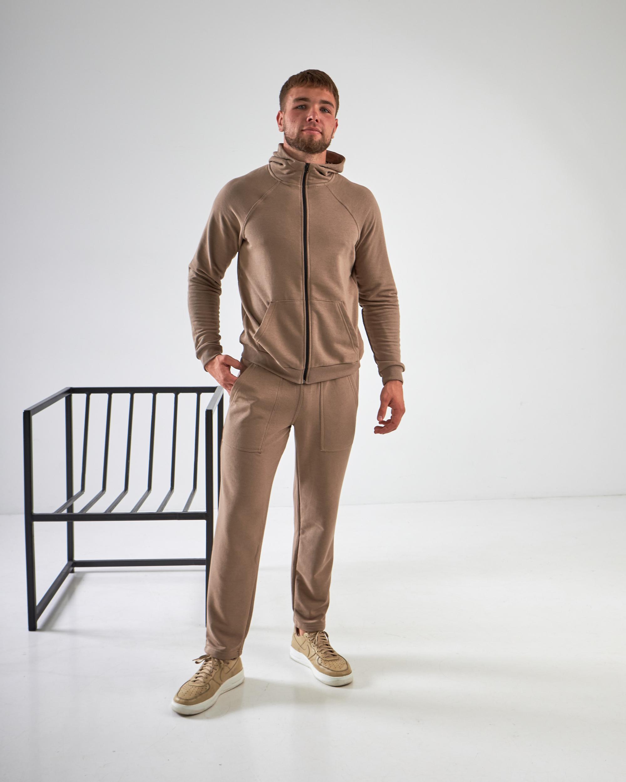 Спортивный костюм мужской р. 52 Капучино (14605150) - фото 4 Спортивный костюм мужской р. 52 Капучино (14605150) - фото 4