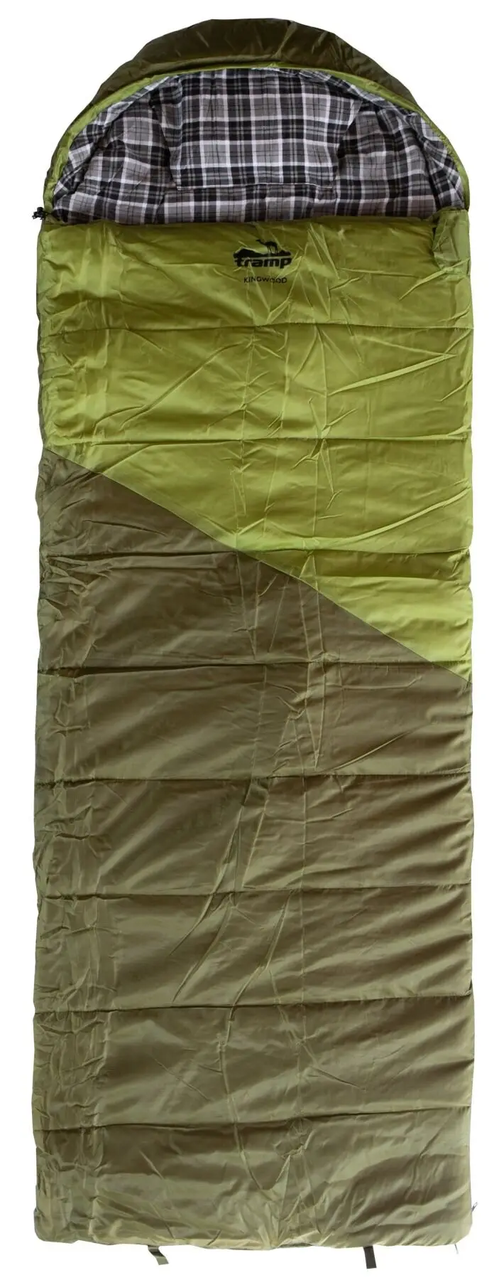 Спальний мішок Tramp Kingwood Long ковдра лівий 230х100 см Dark-olive/Grey (UTRS-053L-L) - фото 1