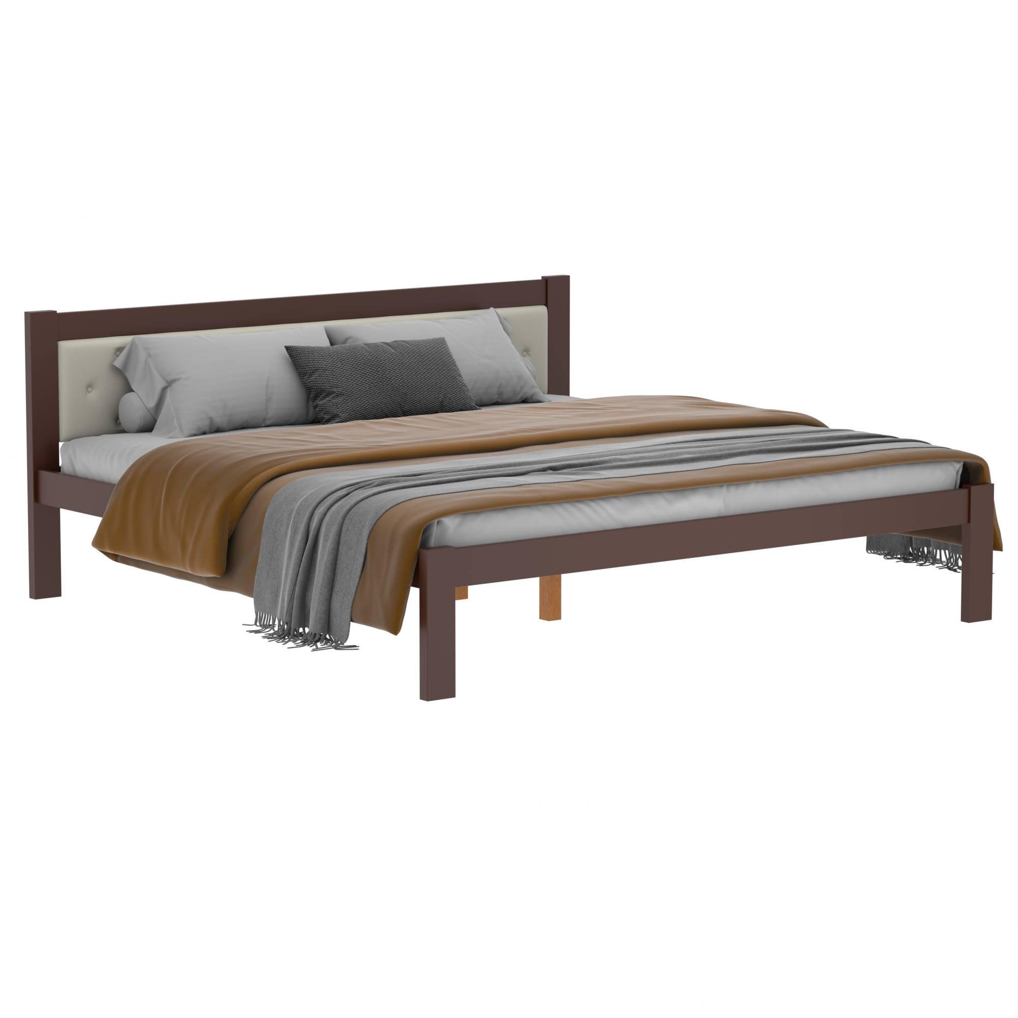 Кровать Версаль J-02 дерево двуспальное 160х200 Коричневый (361766)