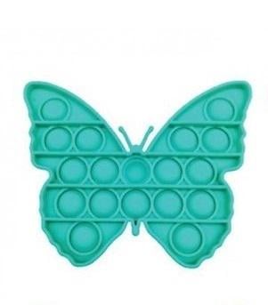 Игрушка-пупырка антистресс сенсорная Pop It Бабочка Бирюзовый