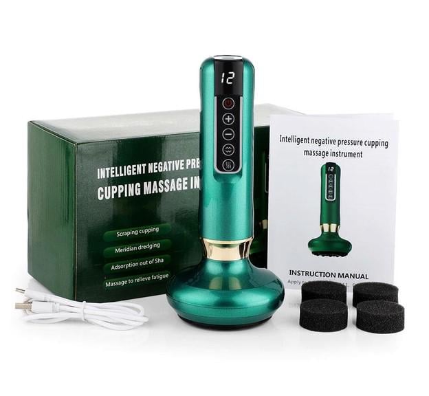 Масажер вакуумний для тіла Cupping Massager Зелений (28103793)