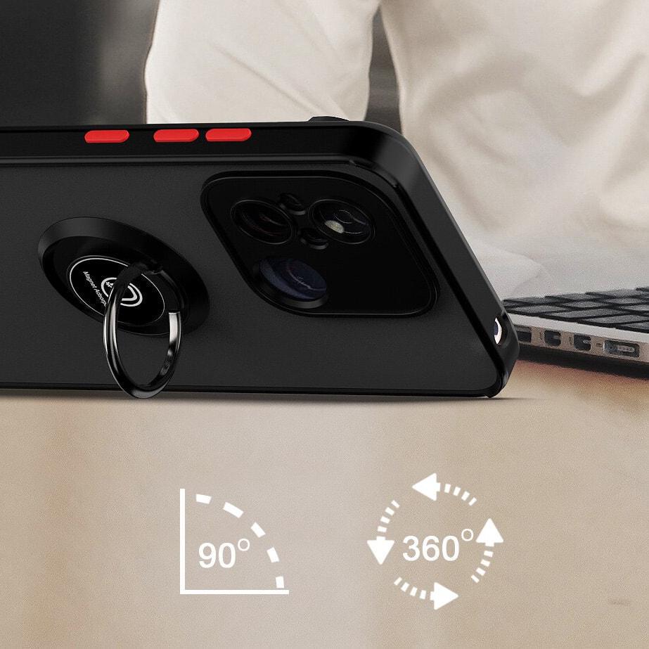 Защитный чехол MatteLuxe Xiaomi Redmi 12C (с кольцом) Khaki (33086-17) - фото 2 Защитный чехол MatteLuxe Xiaomi Redmi 12C (с кольцом) Khaki (33086-17) - фото 2