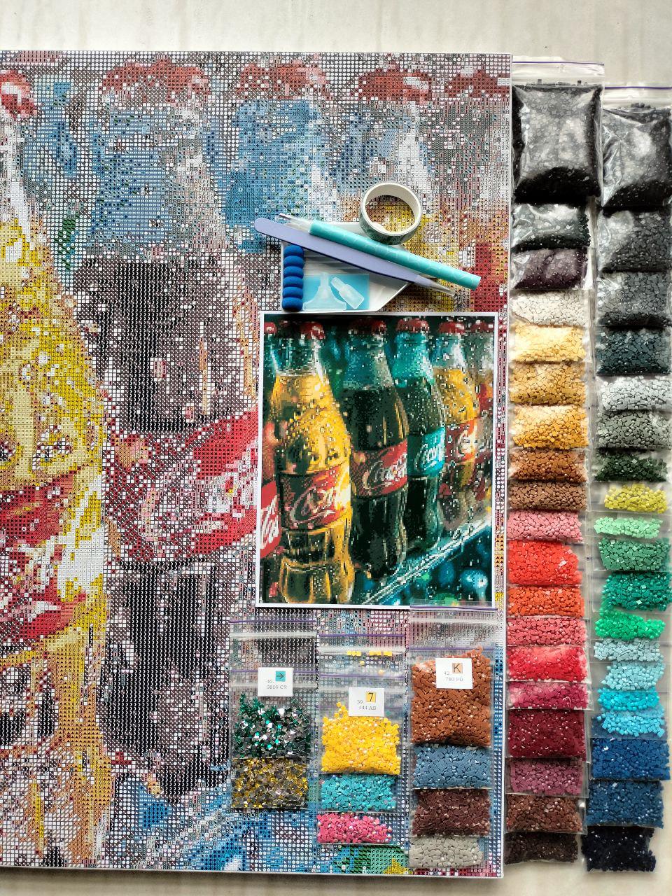 Алмазная мозаика АлМазка Круги квадратные спецалмазы на подрамнике 40x50 см (АлМ-265) - фото 5 Алмазная мозаика АлМазка Круги квадратные спецалмазы на подрамнике 40x50 см (АлМ-265) - фото 5