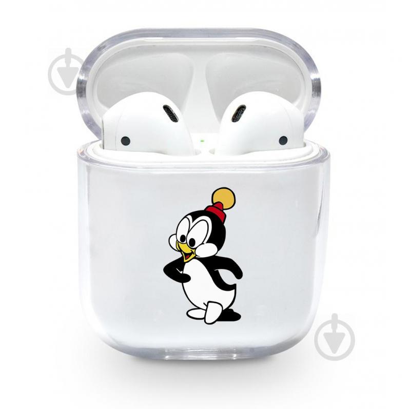 Прозрачный силиконовый чехол Apple AirPods с рисунком - Чилли Вилли (KAP1122)