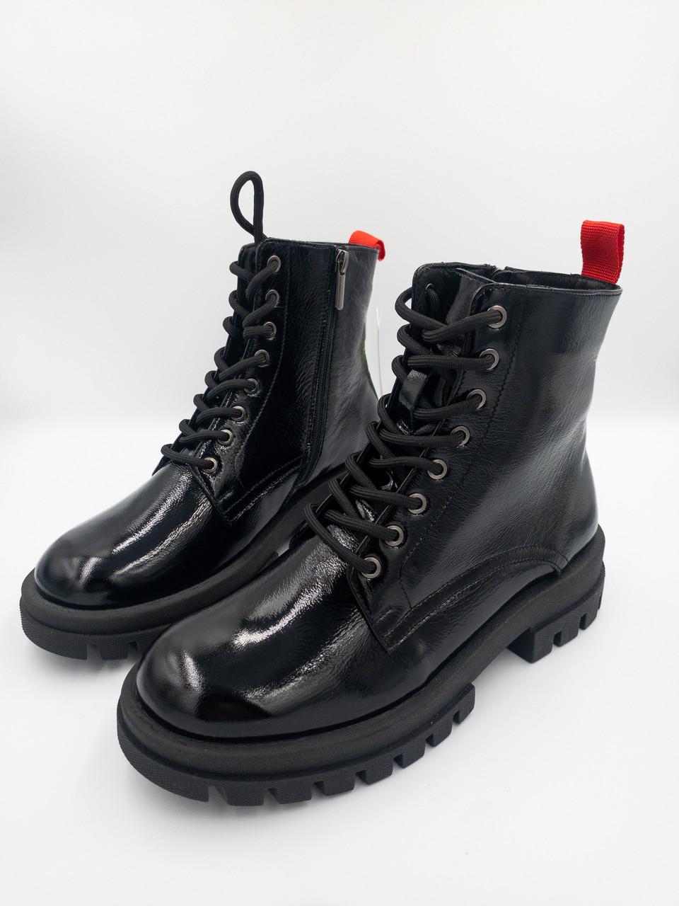 Ботинки демисезонные женские Bistfor лак р. 41 Черный (14402/226ут) - фото 2 Ботинки демисезонные женские Bistfor лак р. 41 Черный (14402/226ут) - фото 2