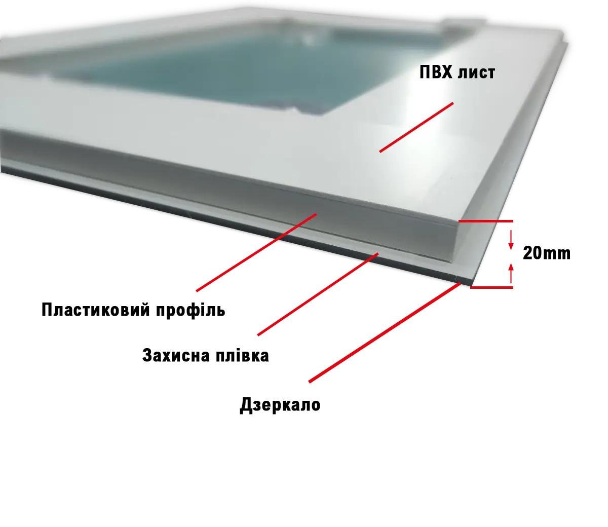 Зеркало с LED подсветкой 600х800 мм (R-046) - фото 5 Зеркало с LED подсветкой 600х800 мм (R-046) - фото 5