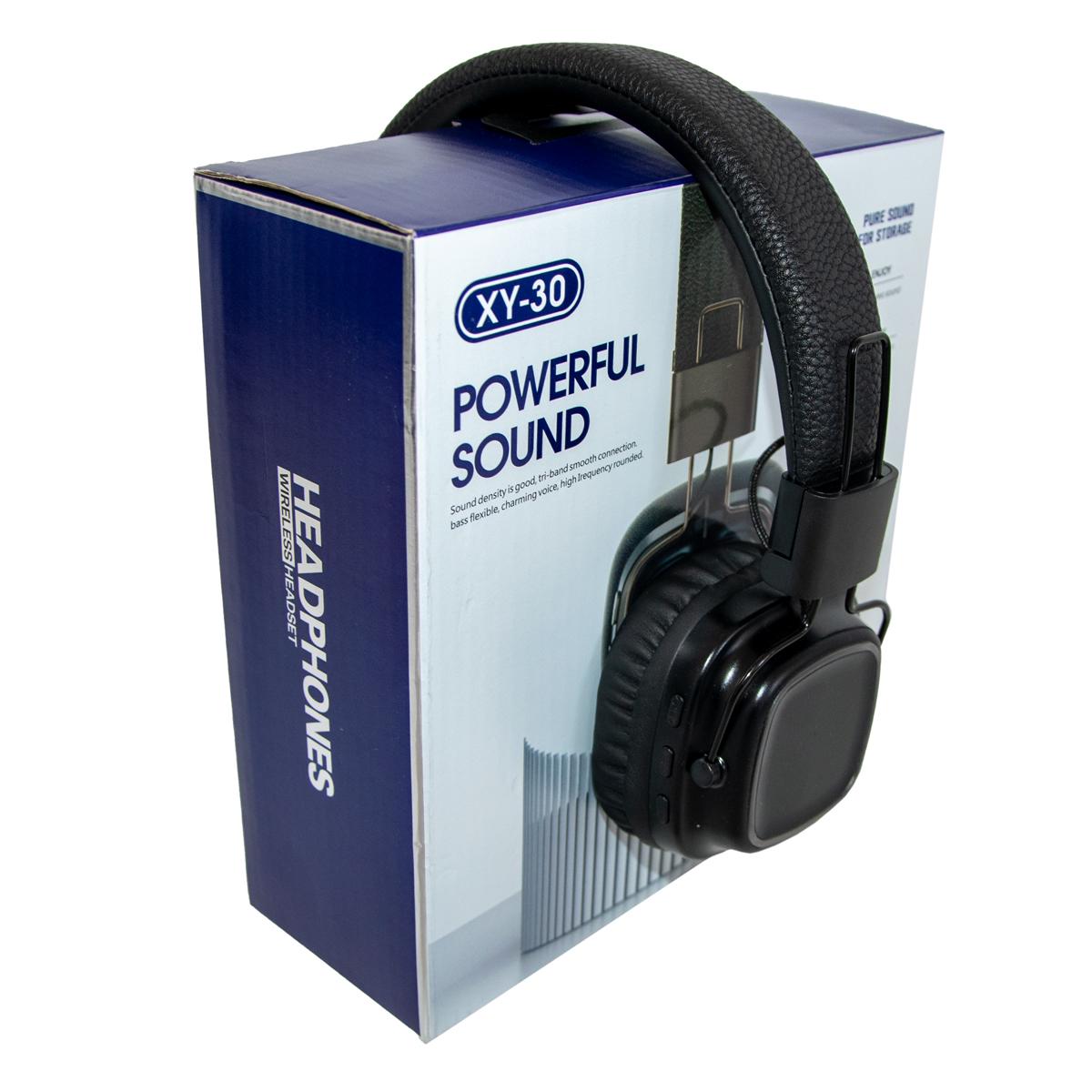 Навушники Powerful Sound XY-30 з підсвічуванням Чорний (1010683-Black) - фото 3