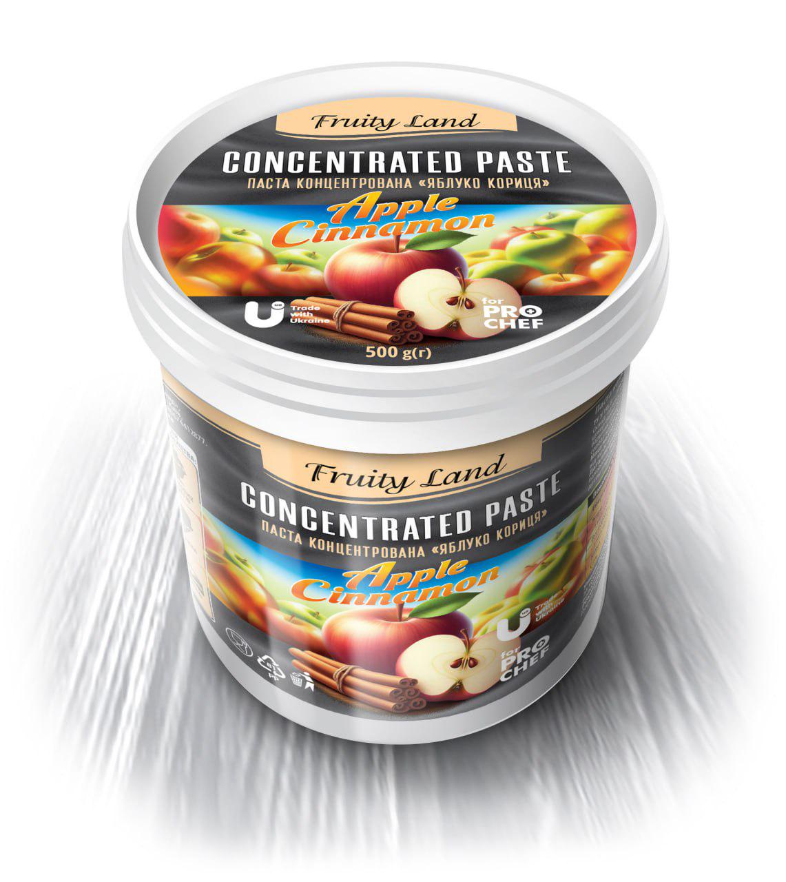 Паста концентрированная Fruityland Яблоко-корица 500 г