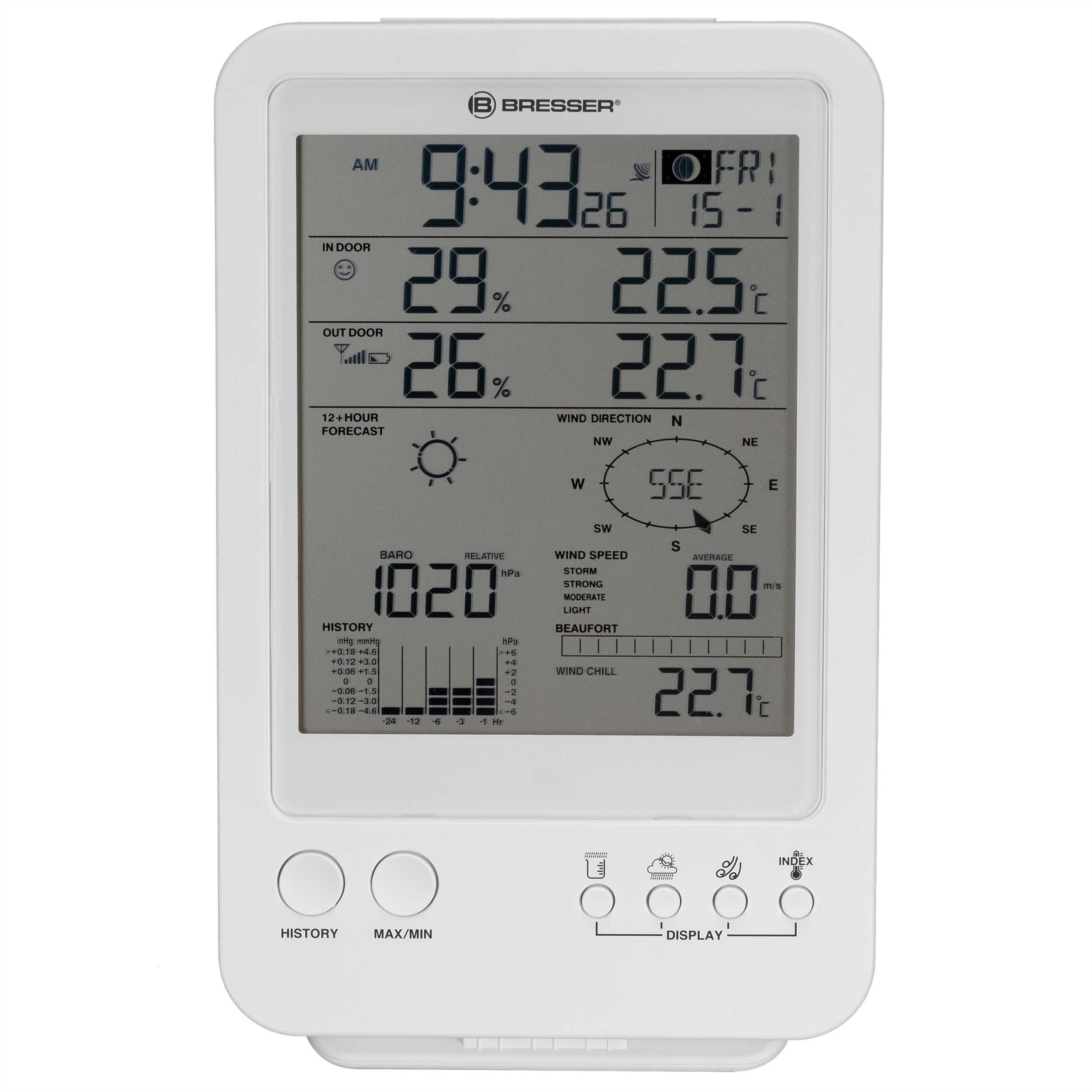 Метеостанция Bresser Weather Center 5в1 White (7002511) - фото 4