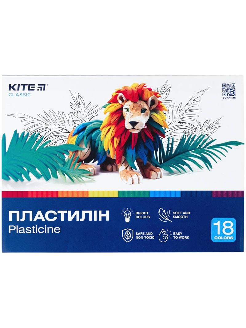 Пластилин KITE Classic 18 цв. 360 г (K-085)