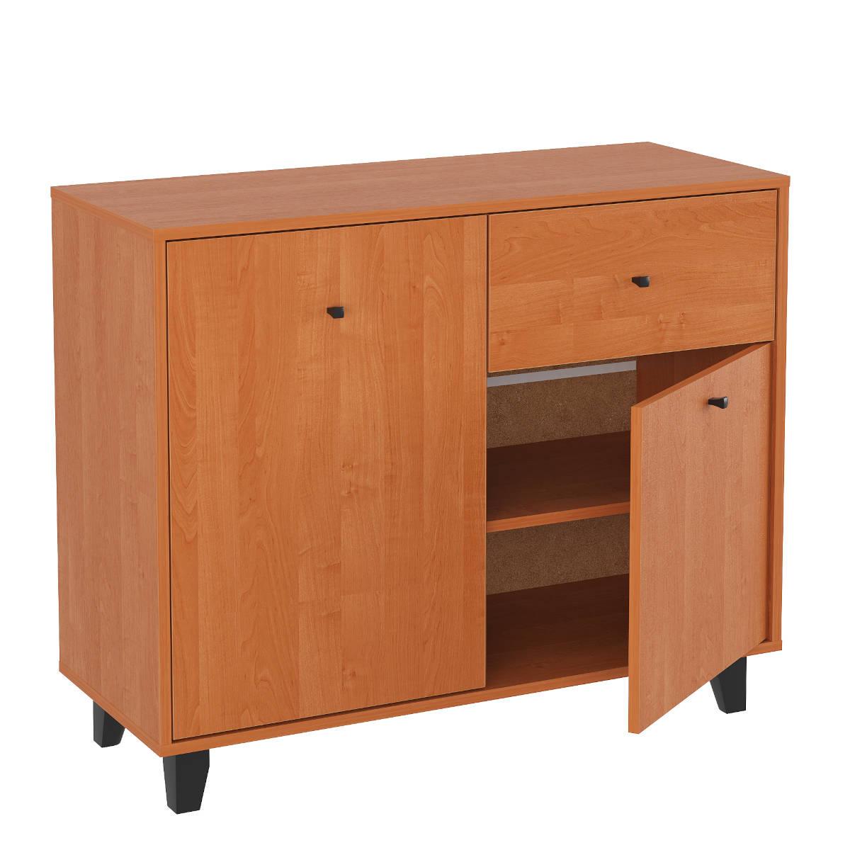 Комод Компаніт з шухлядою та дверцятами 100х40х82 см Вільха (26920873) Комод Компаніт з шухлядою та дверцятами 100х40х82 см Вільха (26920873)