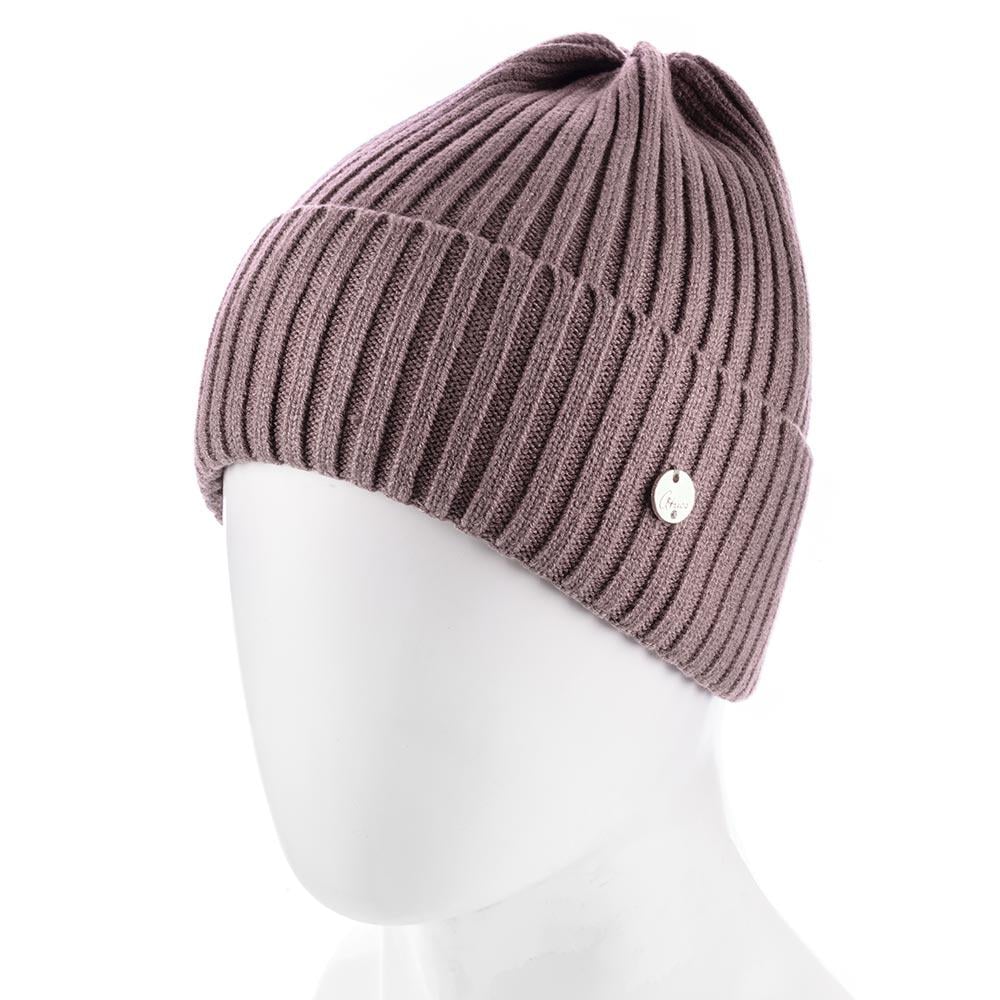 Шапка Atrics WH866 из вискозы с отворотом Кофе