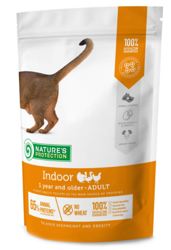 Корм сухий Nature's Protection Indoor 0,4 кг - фото 1 Корм сухий Nature's Protection Indoor 0,4 кг - фото 1
