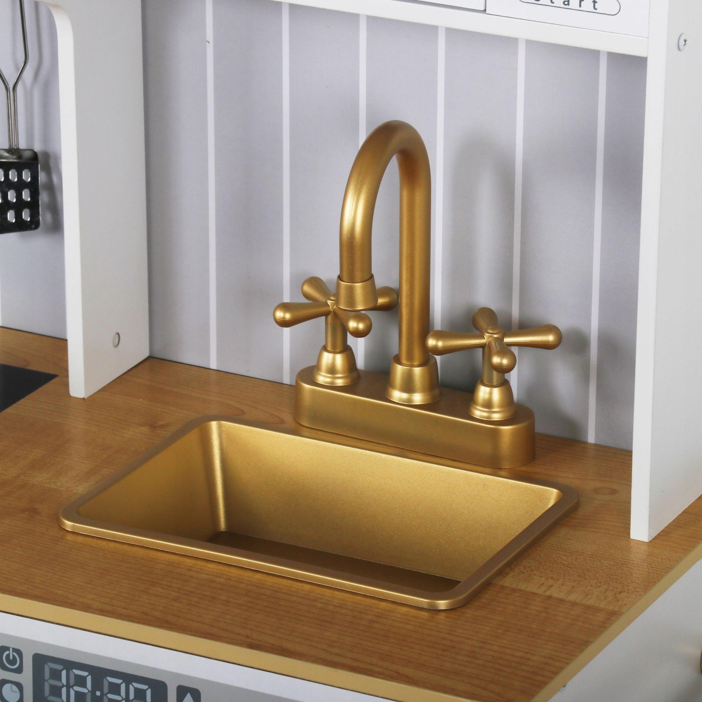 Кухня для детей Mamabrum деревянная 99x30x70 см Белый (MAM170) - фото 7