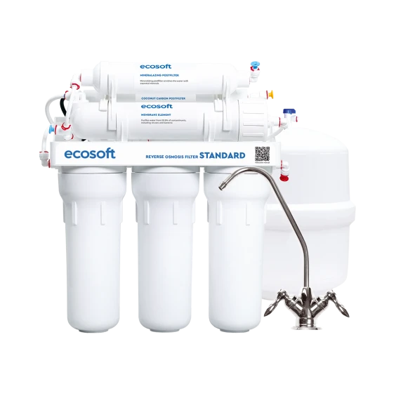 Система обратного осмоса Ecosoft Standard MO650MECOSTD с минерализатором (MO650MECOSTD) - фото 1 Система обратного осмоса Ecosoft Standard MO650MECOSTD с минерализатором (MO650MECOSTD) - фото 1