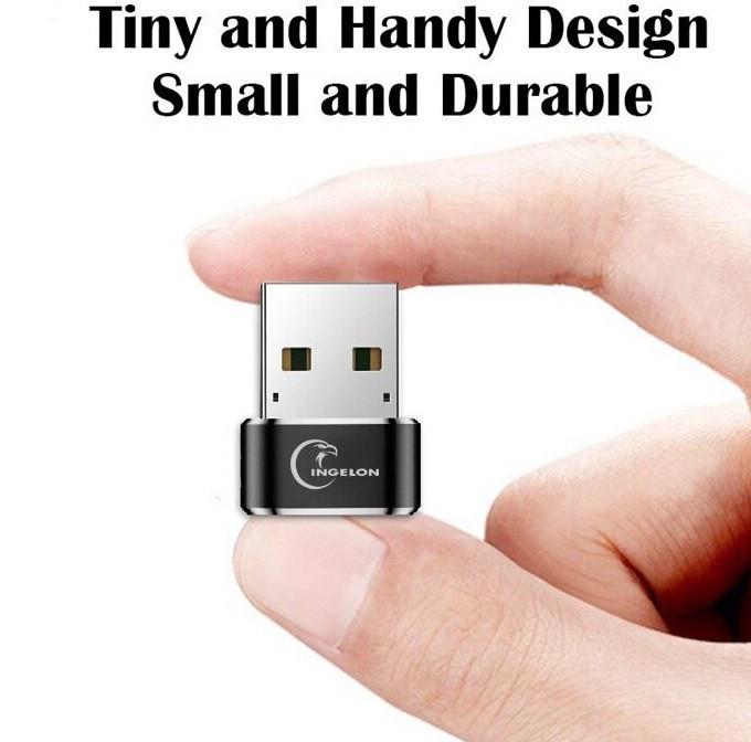 Перехідник INGELON Type-C на USB Чорний (17072142111) - фото 3 Перехідник INGELON Type-C на USB Чорний (17072142111) - фото 3