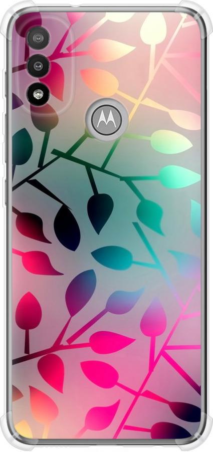 Чехол на Motorola E20 Листья (2235sp-2509-42517)