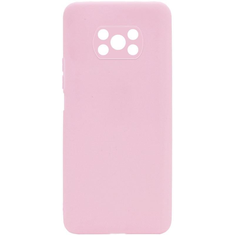 Противоударный силиконовый чехол Candy Full Camera для Xiaomi Poco X3 NFC / Poco X3 Pro Розовый / Pink Sand