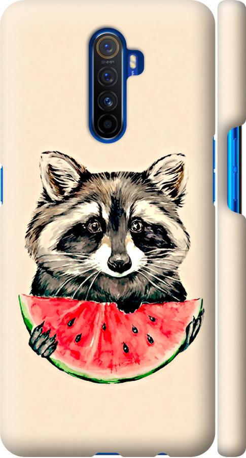 Чехол на Realme X2 Pro Енотик с арбузом (4605m-1866-42517)