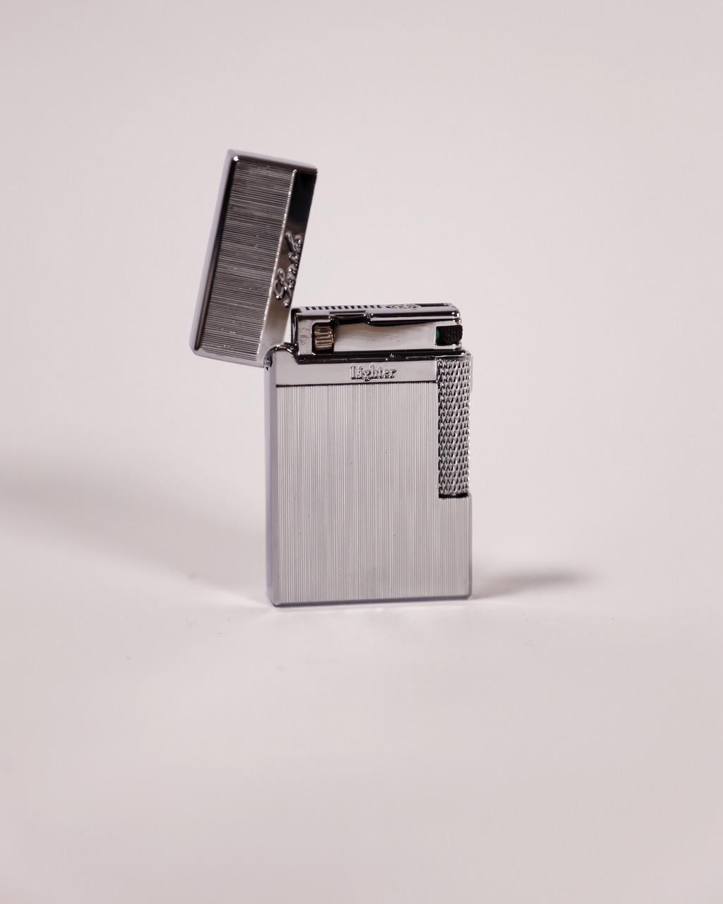 ᐉ Зажигалка кремниевая Lightex Double Fire Jet газовая Silver