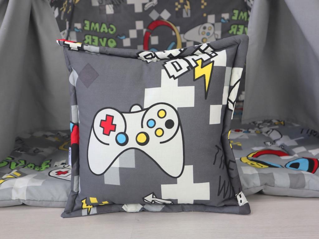 Вігвам для дітей Playstation графіт з матрацом і подушками - фото 6 Вігвам для дітей Playstation графіт з матрацом і подушками - фото 6