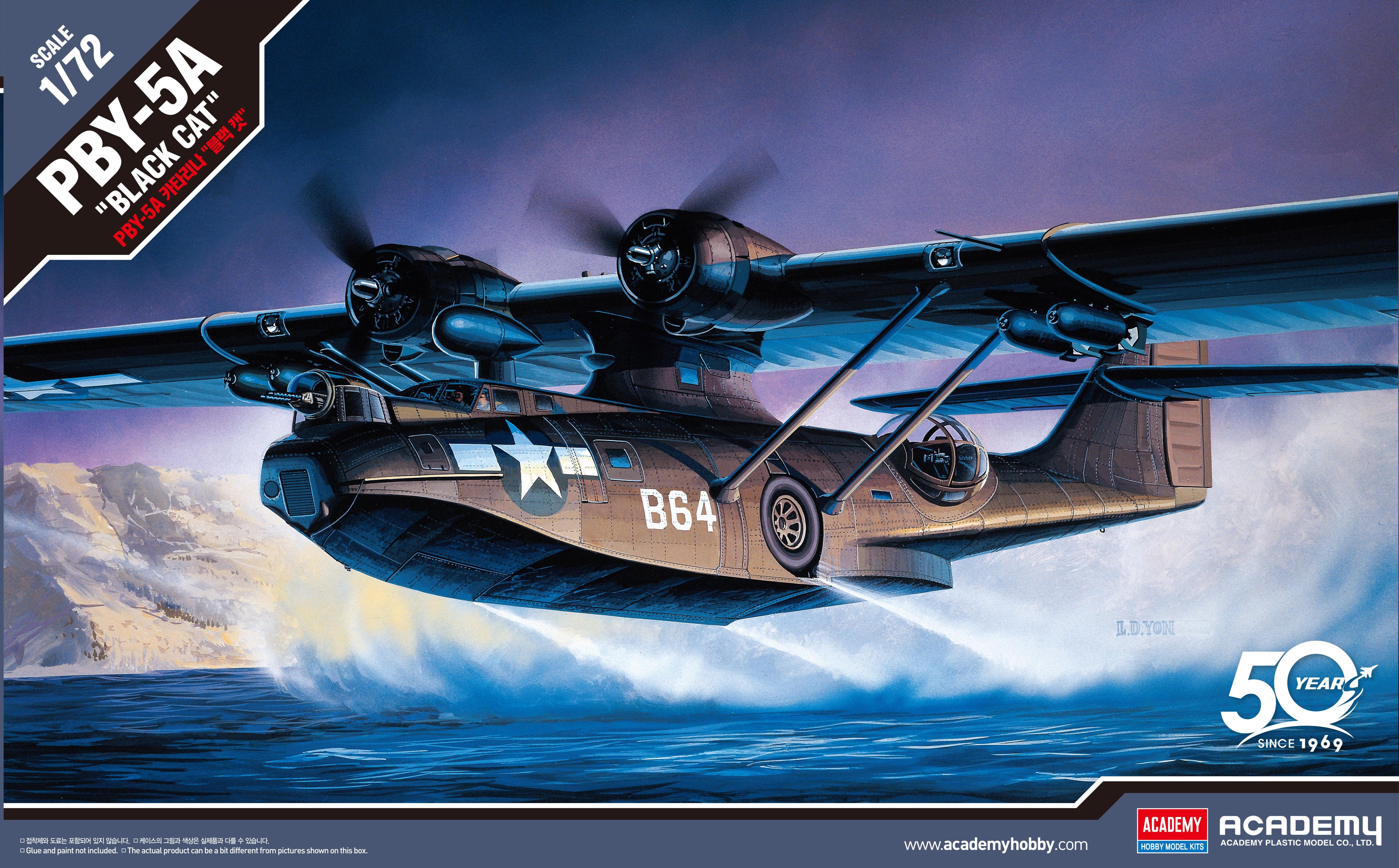 Сборная модель Academy PBY-5A Catalina "Black Cat" 1:72 (12487)