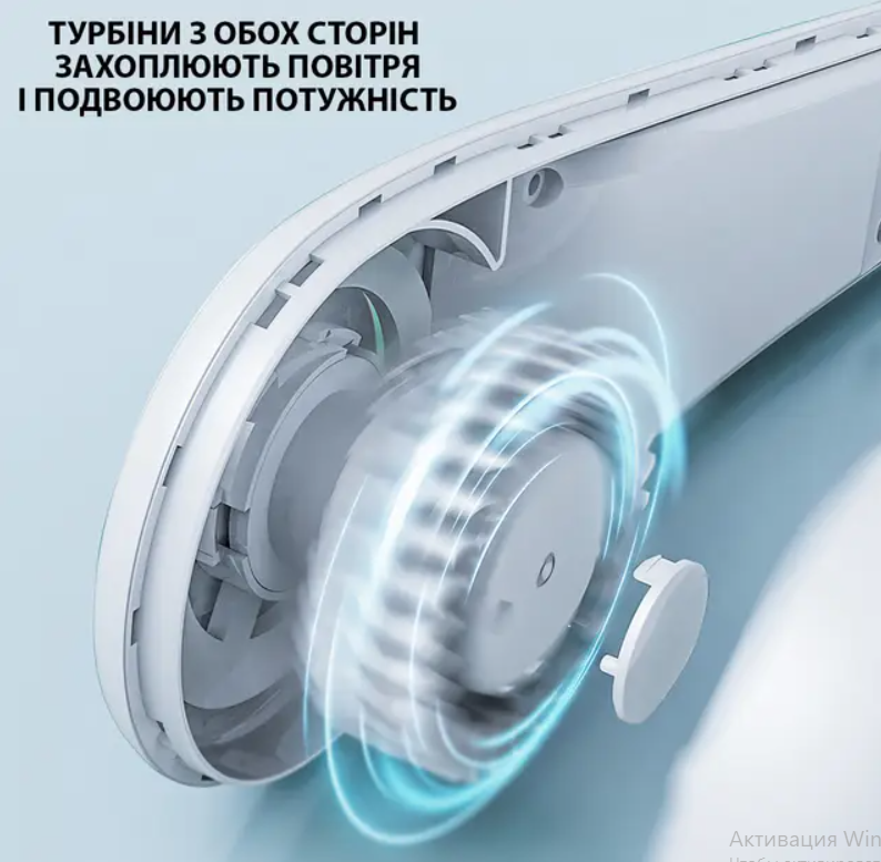 Вентилятор безлопатевий на шию MM04 акумуляторний 3 режими охолодження Білий (2479517704) - фото 10 Вентилятор безлопатевий на шию MM04 акумуляторний 3 режими охолодження Білий (2479517704) - фото 10