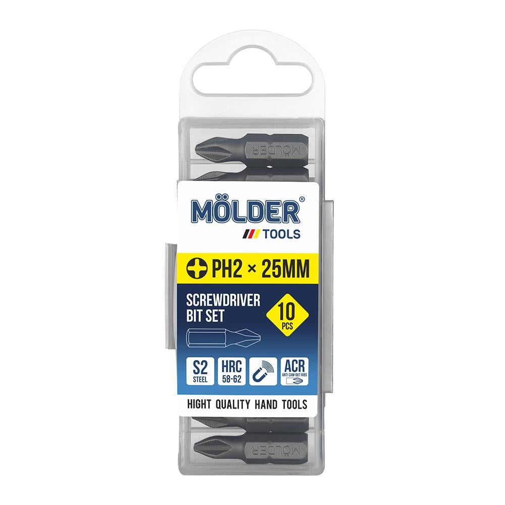Набор бит Molder PH2x25мм 10 шт. (MT7022510)