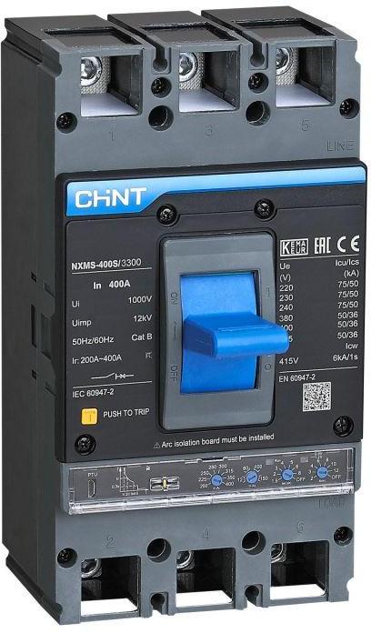 Автоматический выключатель CHINT NXMS-400S 3Р 400А 50кА (845725) - фото 1