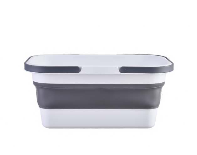 Кошик складаний 16 л 470х290х240 мм Білий/Сірий (14202561)