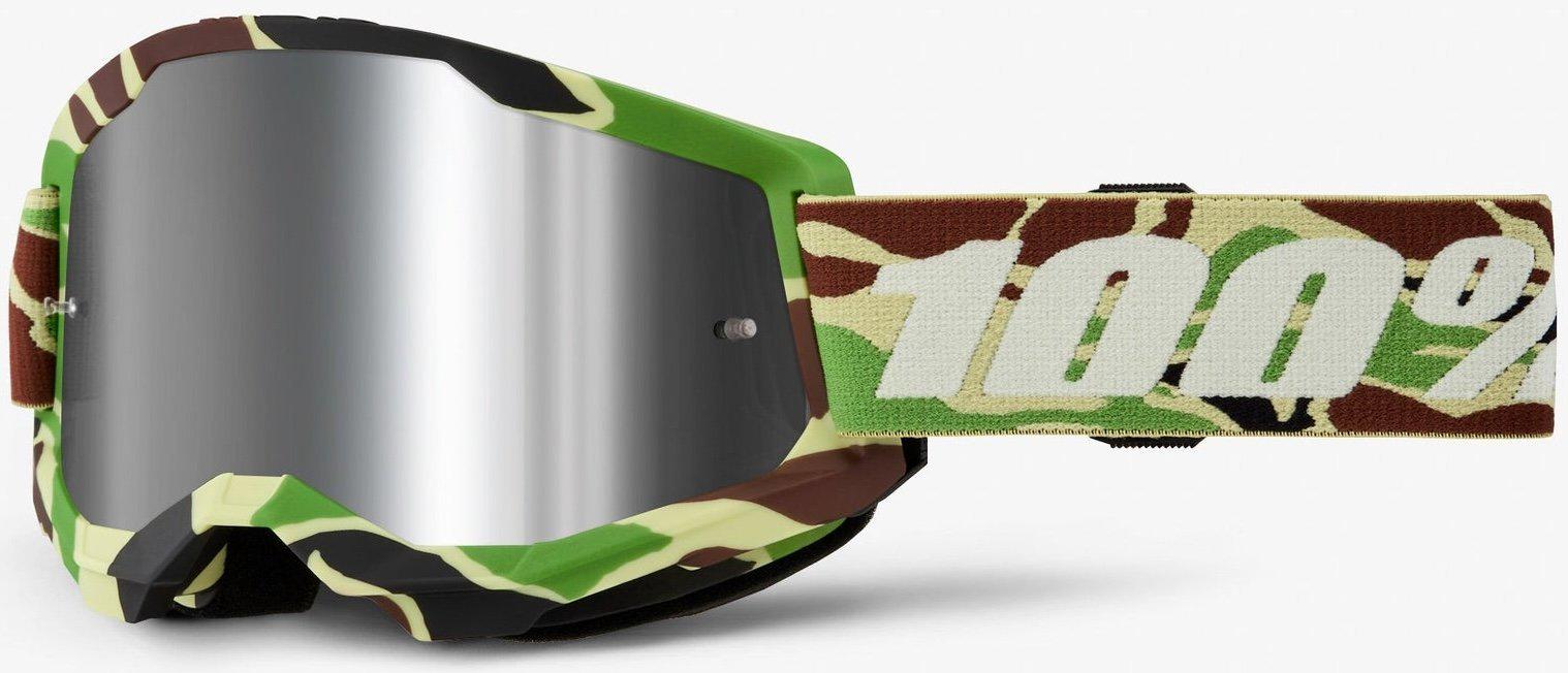 Мотоокуляри 100% STRATA 2 Goggle War Camo/Mirror Silver Lens (34656)