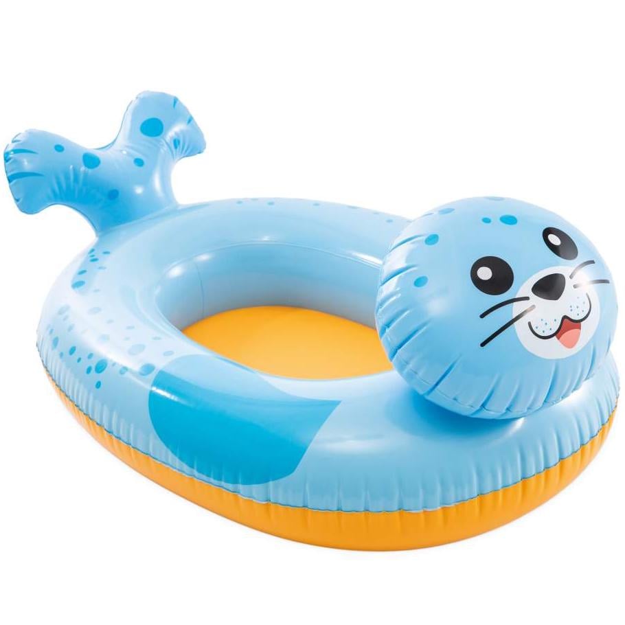 Надувний пліт дитячий Intex Тюлень для плавання 107х76 см 3-6 років (28443458)